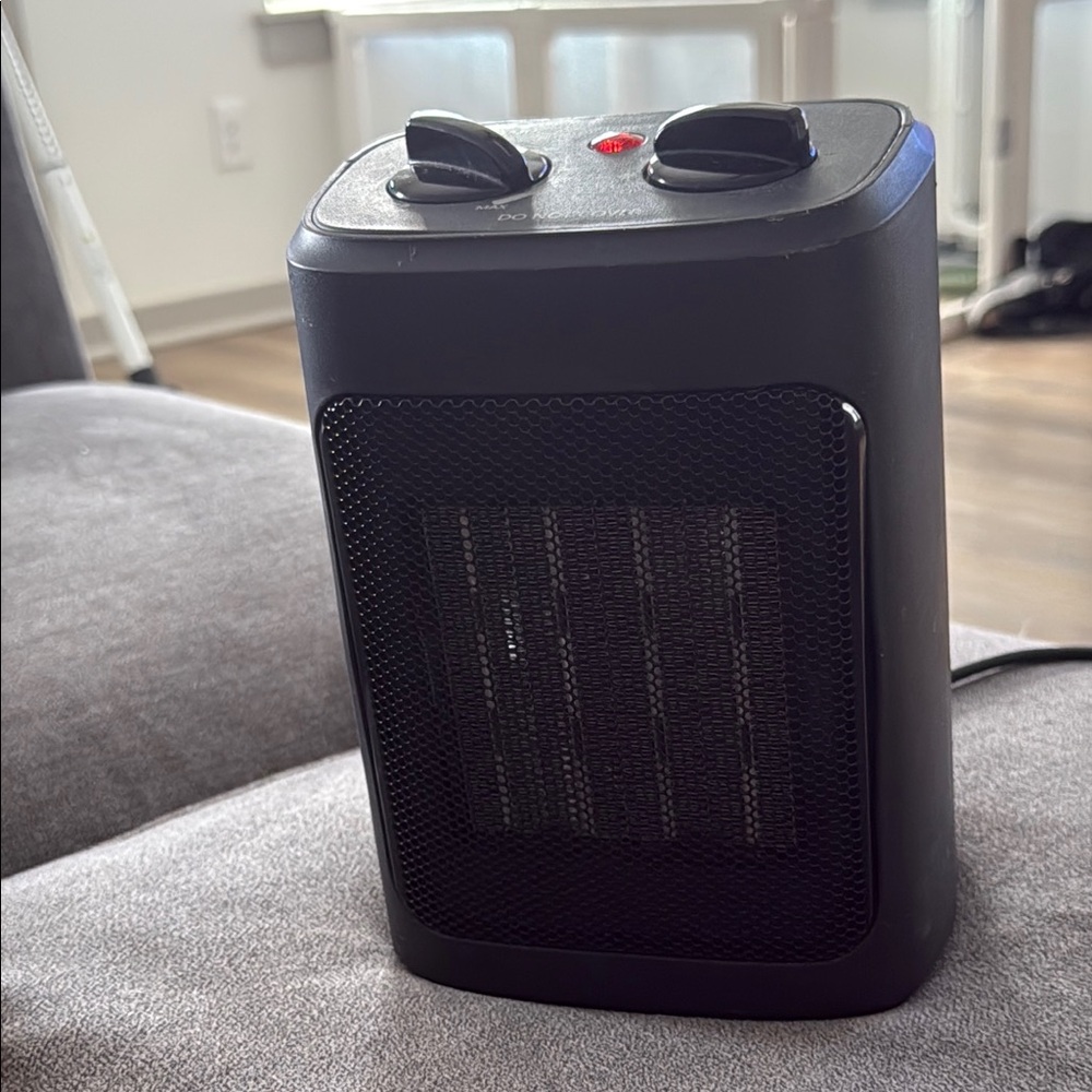 Compact Black Electric Heater